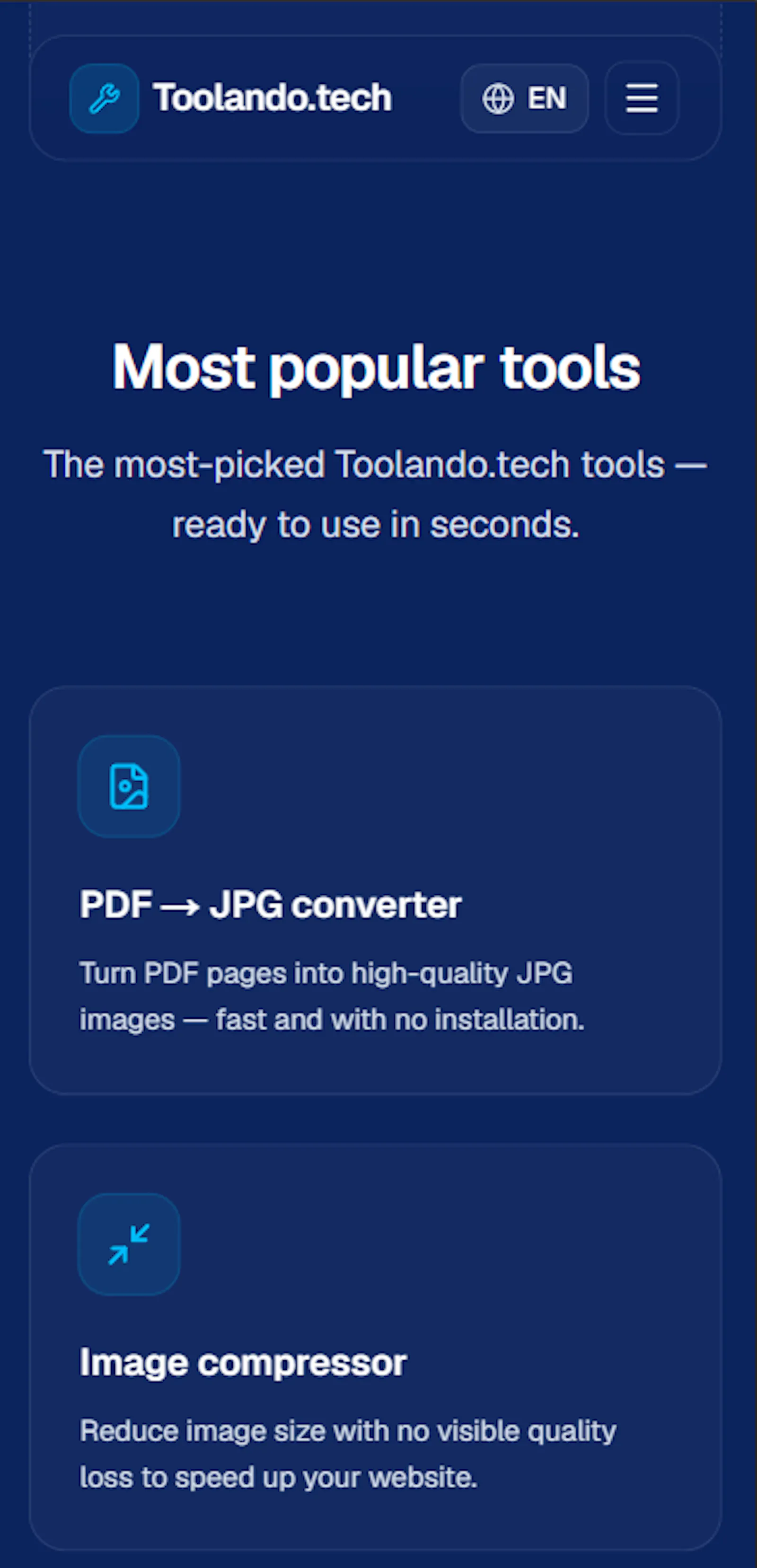 Toolando.tech screenshot 9