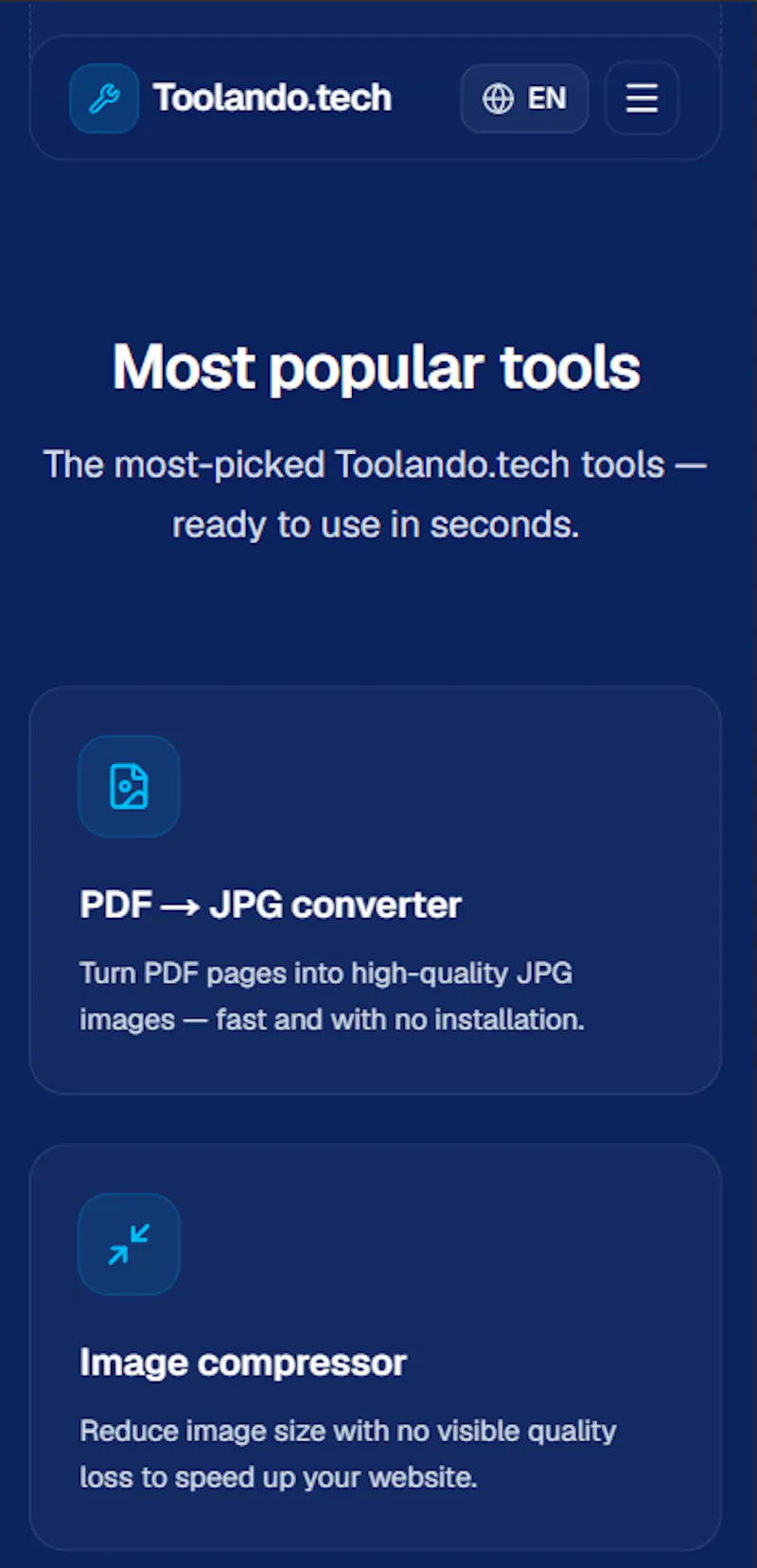Toolando.tech screenshot 9