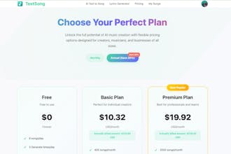 TextSong - AI Text-to-Song Generator gallery image