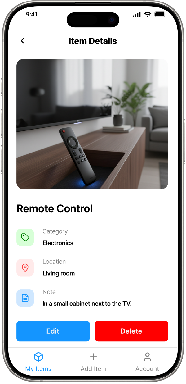 iFoundit App - Main screenshot showing features and interface