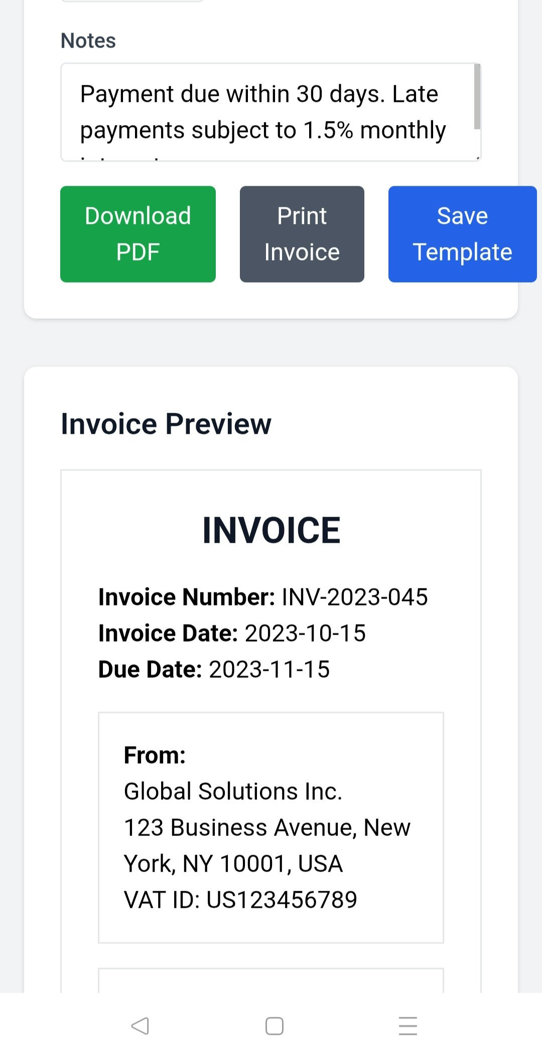 Free Invoice Generator gallery image