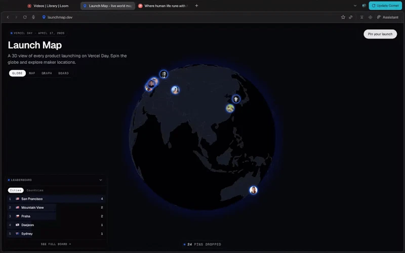 LaunchMap screenshot 1 (video preview)