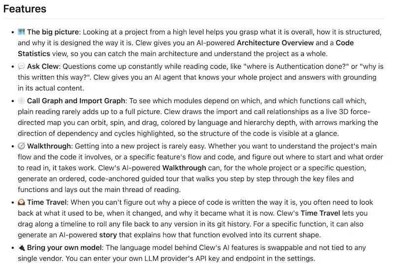 Clew screenshot 3