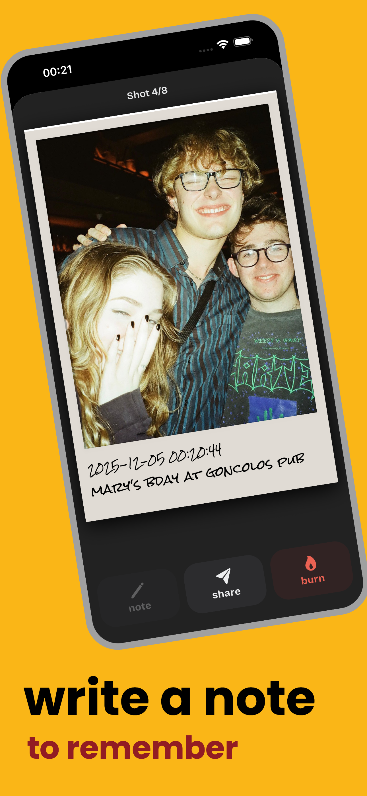 analog film camera · oneshotcam - Screenshot 4 showing product features and functionality