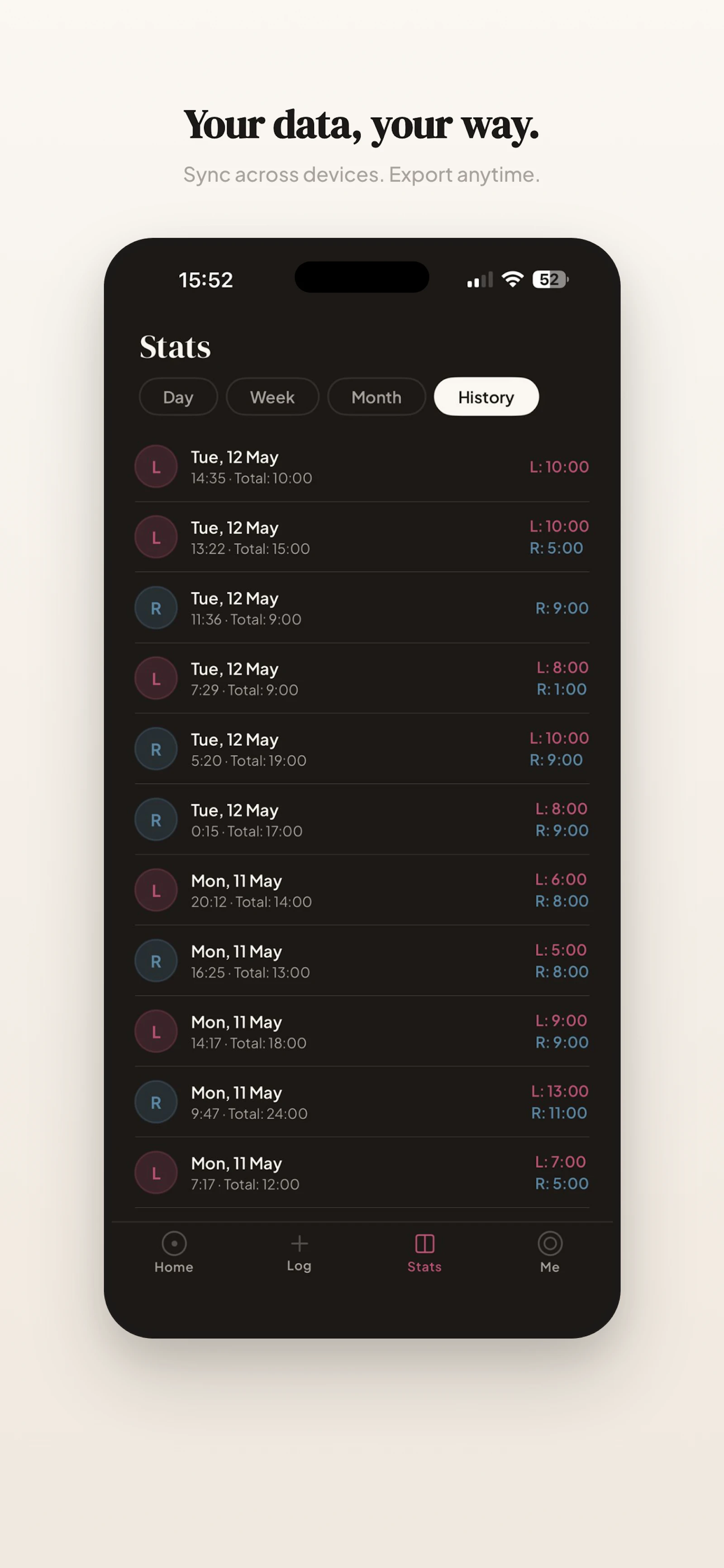 Nourish - Baby Feed Tracker screenshot 2