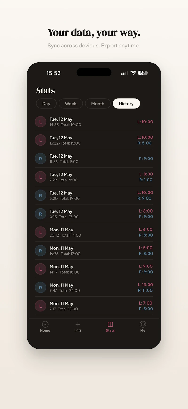 Nourish - Baby Feed Tracker screenshot 2