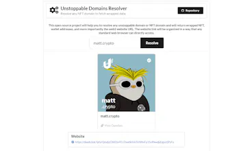 Unstoppable Domains Resolver gallery image