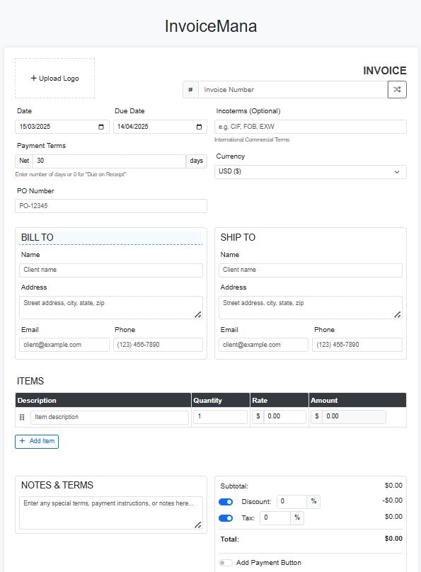 Invoicemana - Professionelle Rechnungsstellung machte einfach, leistungsstark und kostenlos Medien 1