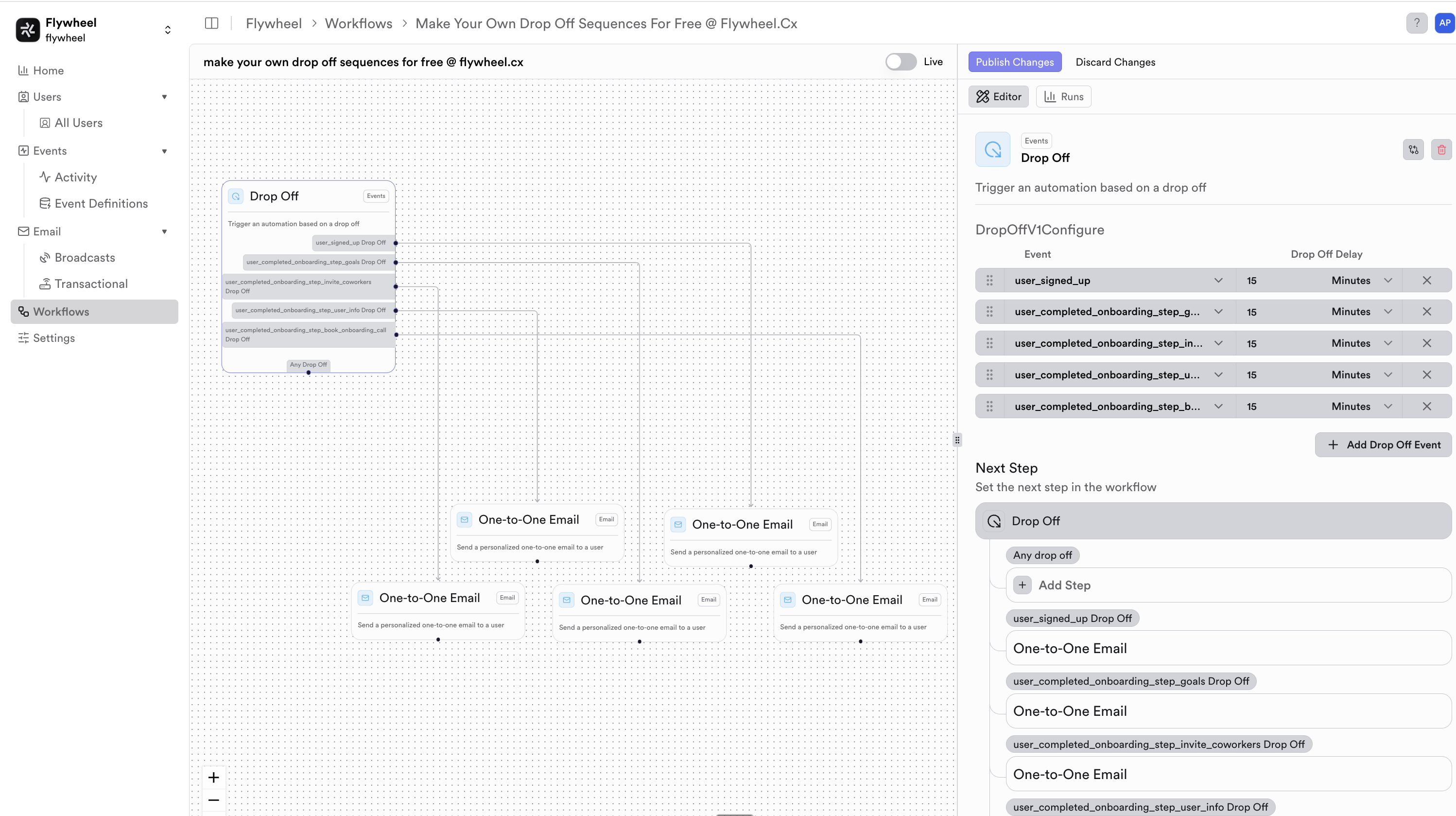 Flywheel.cx - Screenshot 3 showing product features and functionality