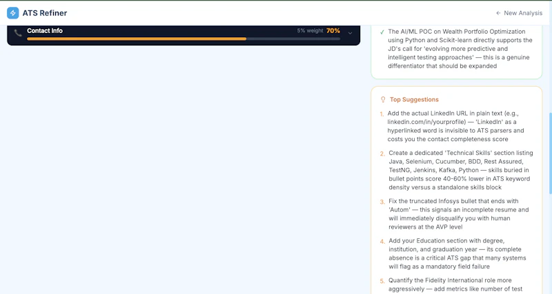 ATS Resume Refiner screenshot 6