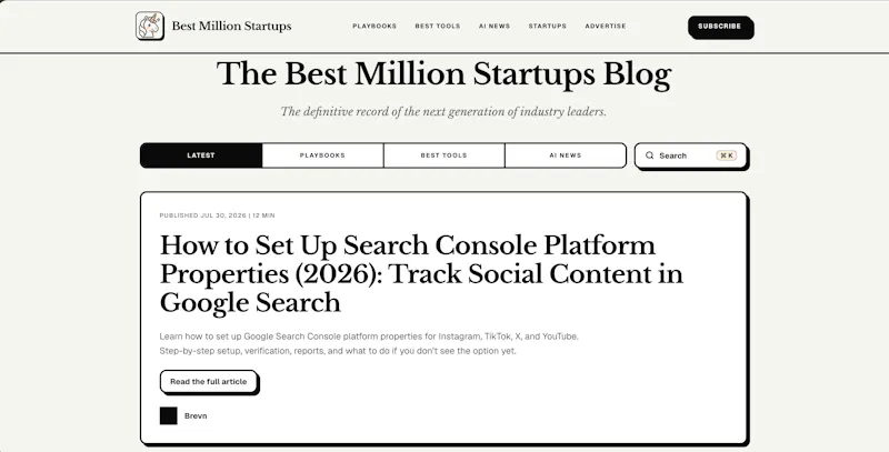 Best Million Startups screenshot 1