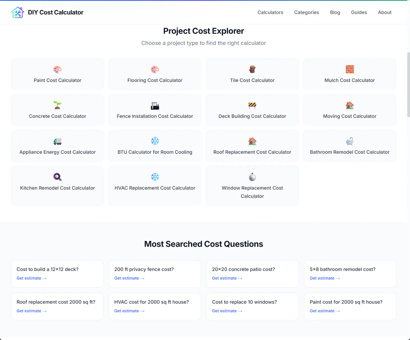 DIY Cost Calculator screenshot 3