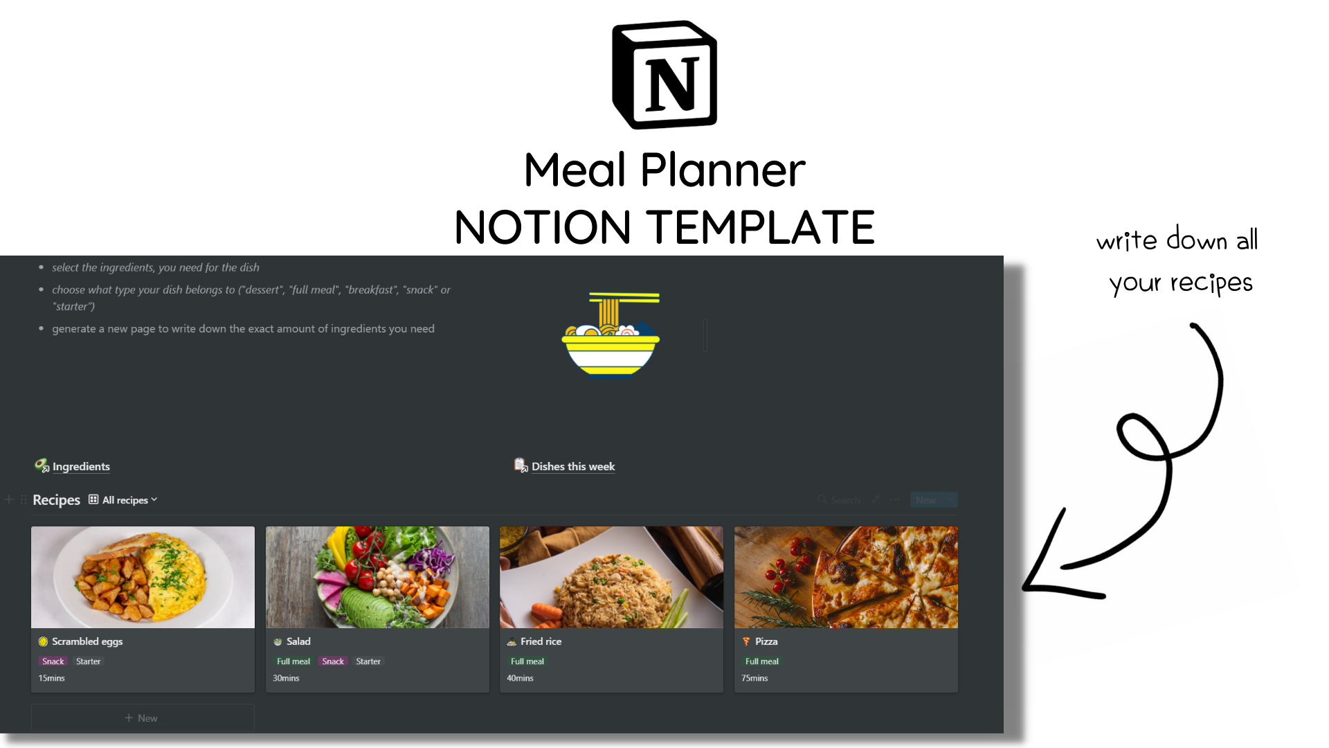 Notion Meal Planner gallery image