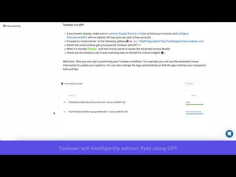 Tonkean InvoicesGPT gallery image