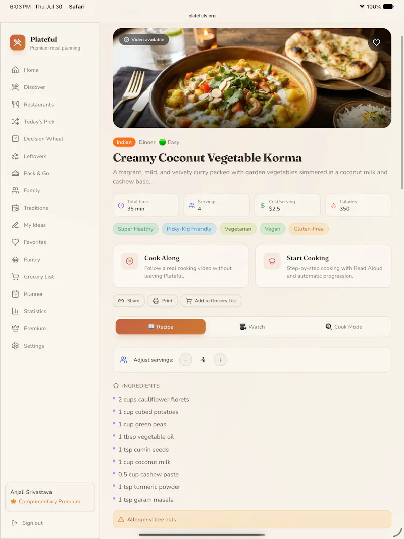 Plateful screenshot 4