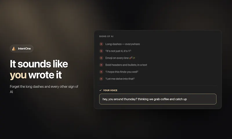 IntentOne screenshot 3