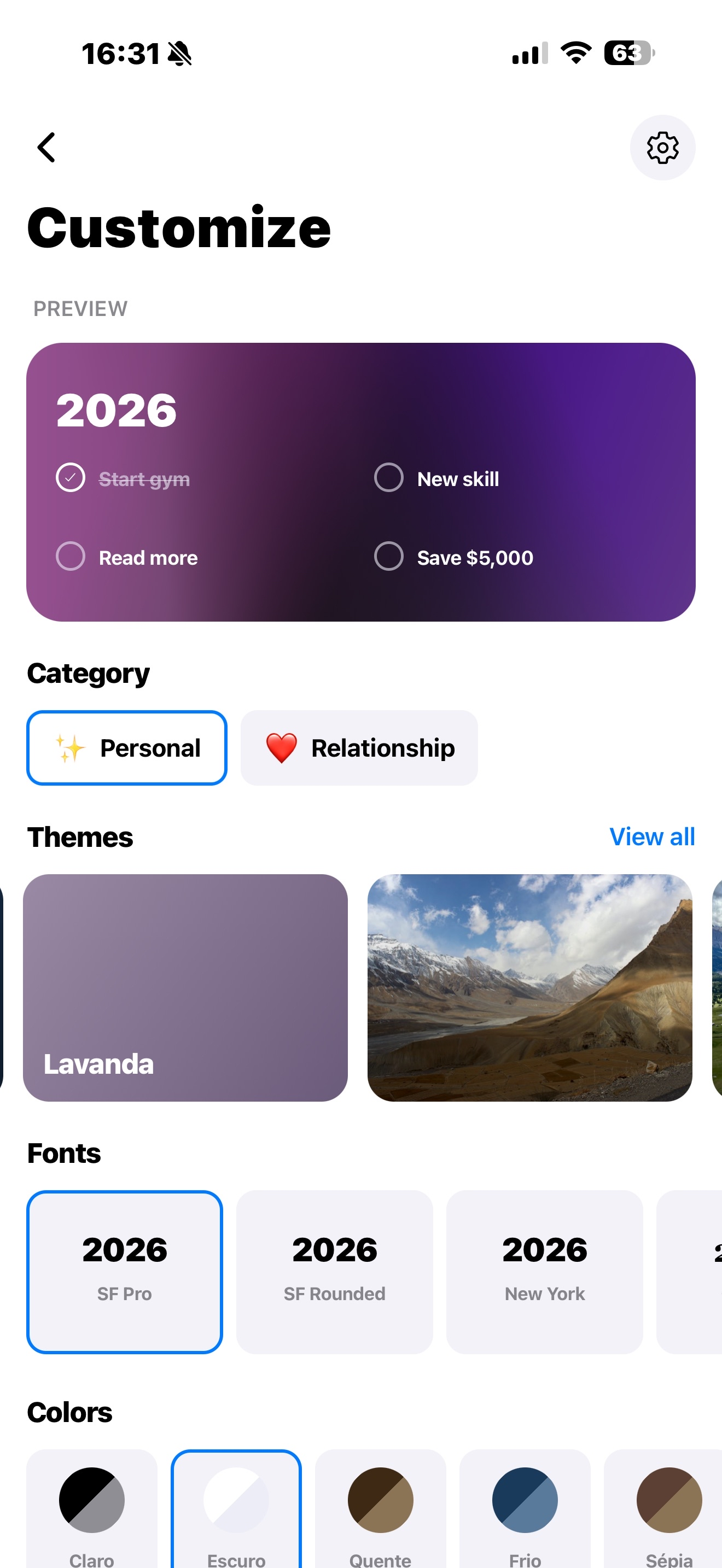 2026 Goals - Screenshot 4 showing product features and functionality