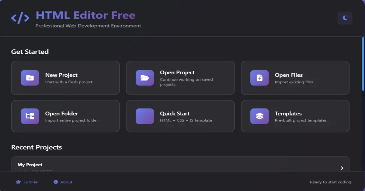 Online HTML Editor IDE with Live Preview - Screenshot 2 showing product features and functionality
