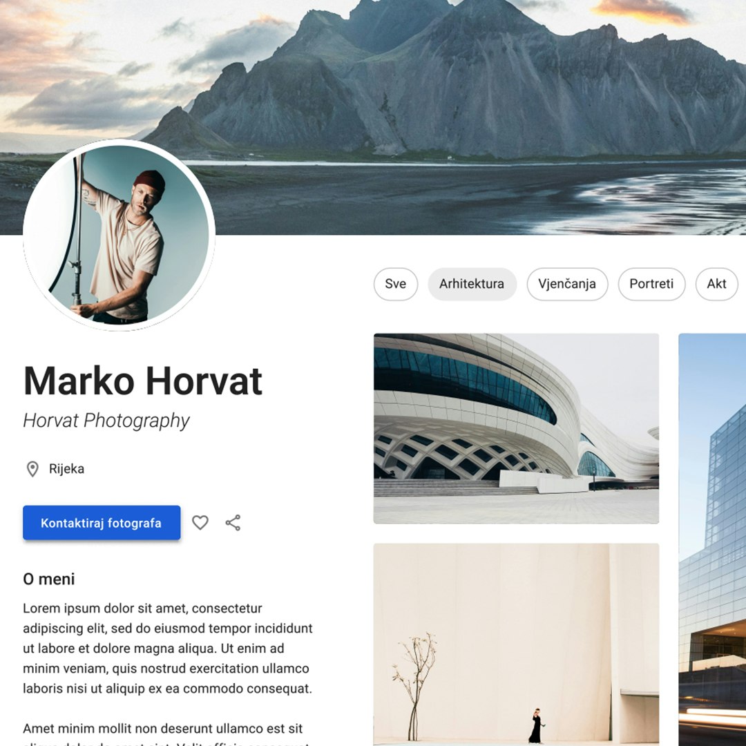 Fotografiraj.hr - Product Hunt launch logo and brand identity