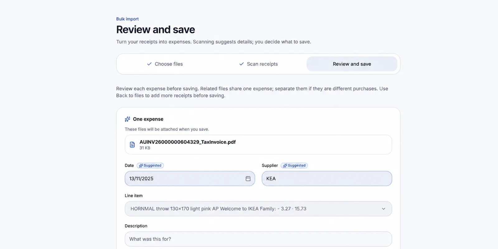 Gexpense screenshot 3