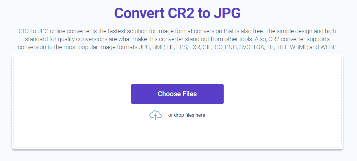 CR2 converter gallery image