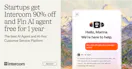 Intercom + Fin AI Agent for Startups
