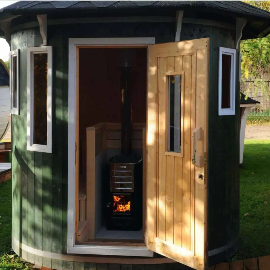  "Quirky" 5 Person Vertical Barrel Sauna gallery image