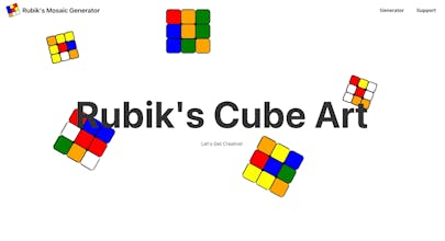 Rubik's Cube Mosaic Generator gallery image