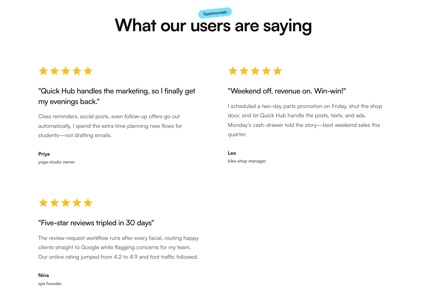 Quick Hub - Automate your marketing media 4