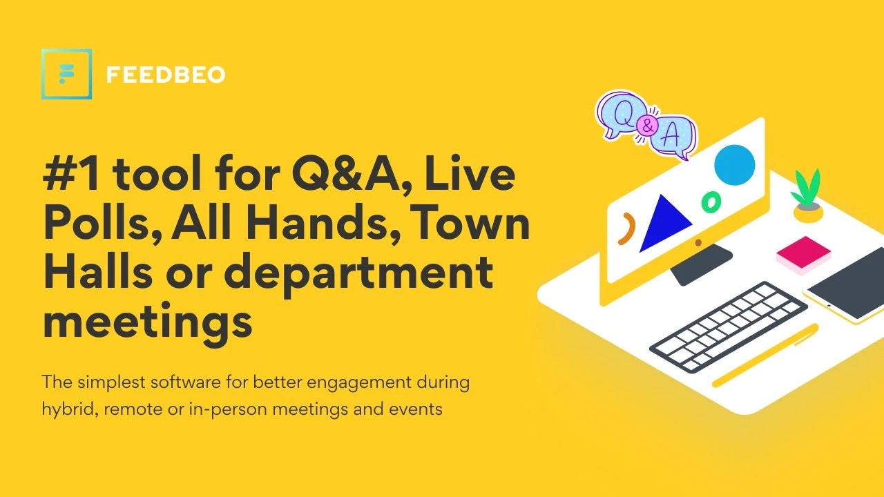 피드 베오 - 더 나은 참여를 위해 가장 간단한 Q & A 및 Live Polls 도구 미디어 4
