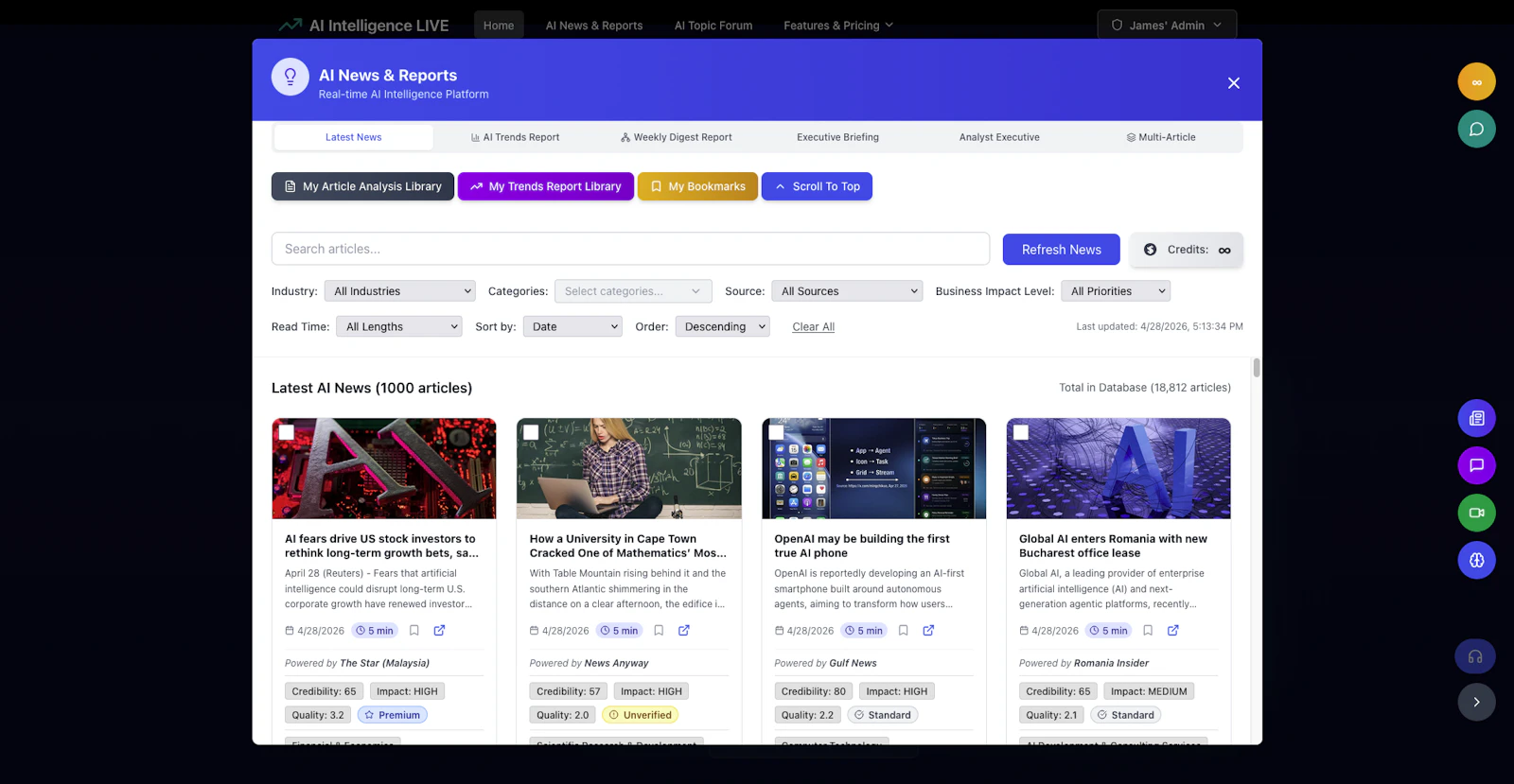 AI Market Terminal screenshot 3