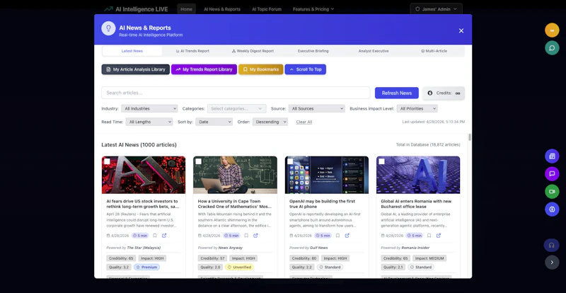 AI Market Terminal screenshot 3