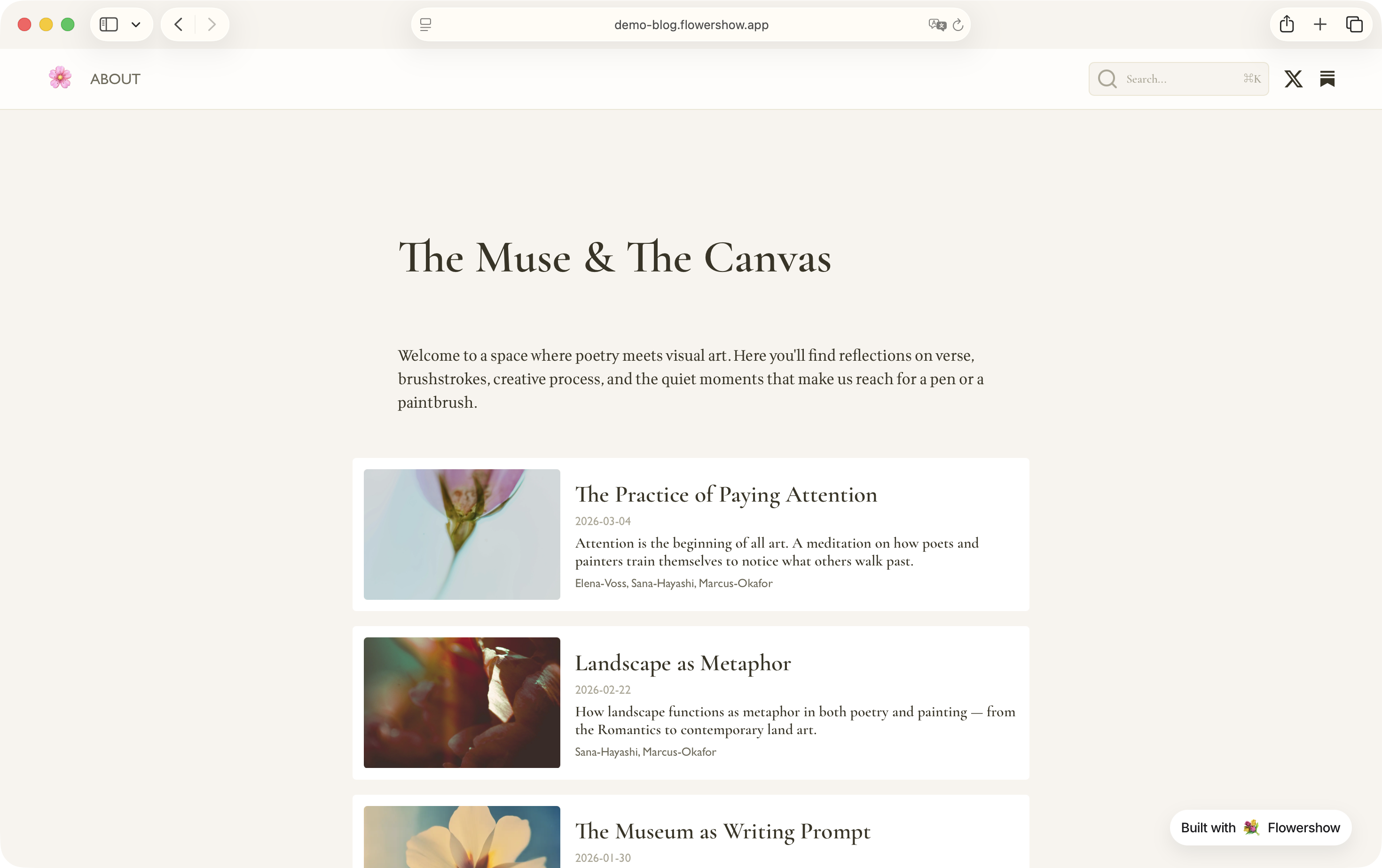 Flowershow: Publish your markdown as a beautiful website – in seconds. | Product Hunt
