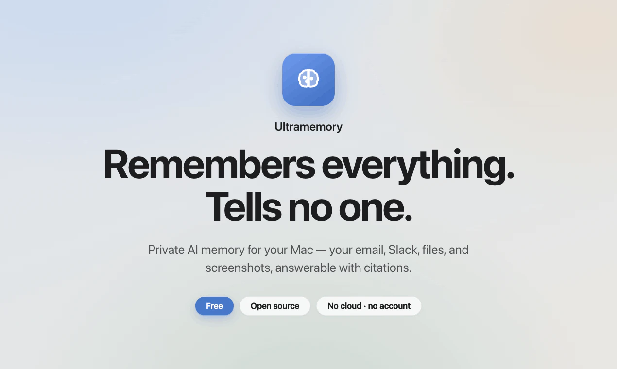Ultramemory screenshot 1