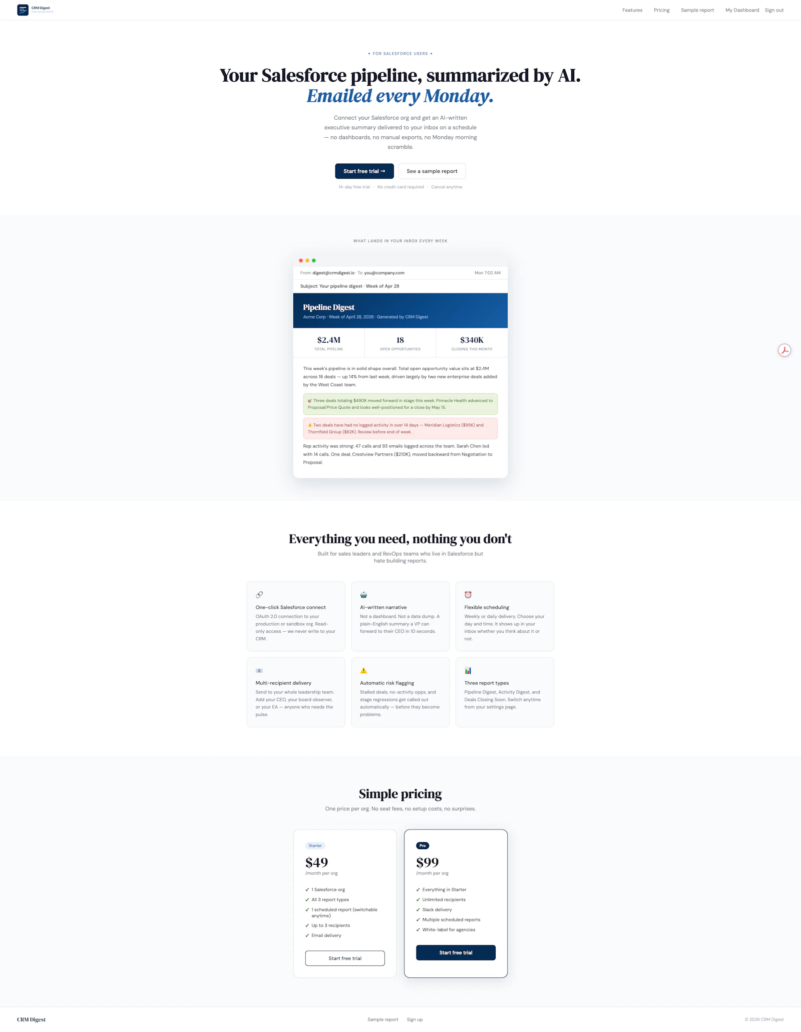 CRM Digest screenshot 1