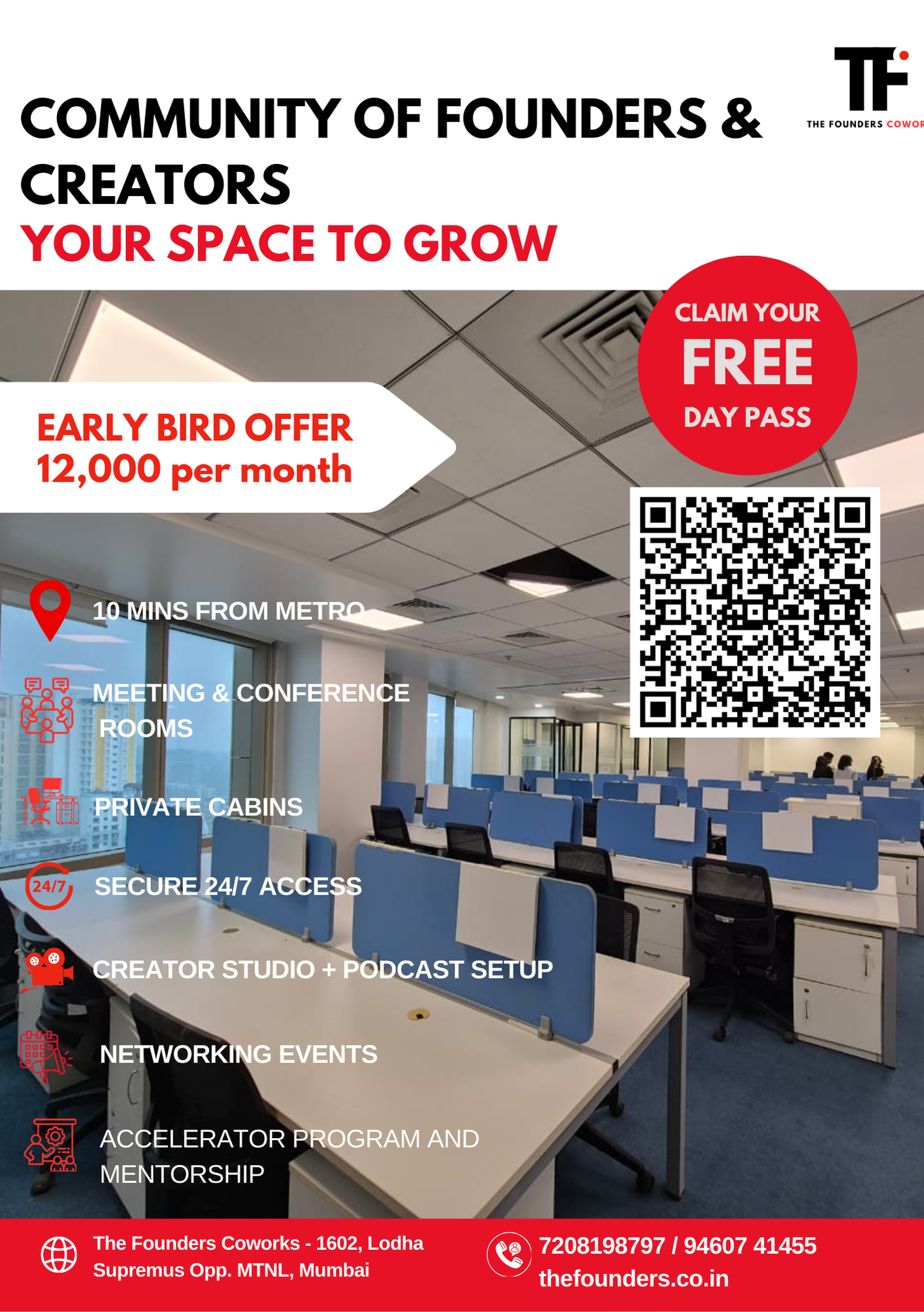 The Founders Coworks - Product Hunt launch logo