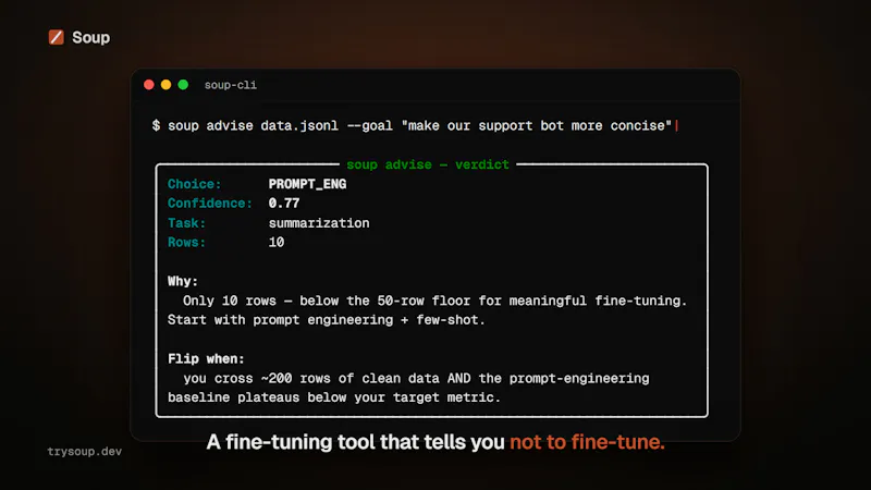 Soup CLI screenshot 6
