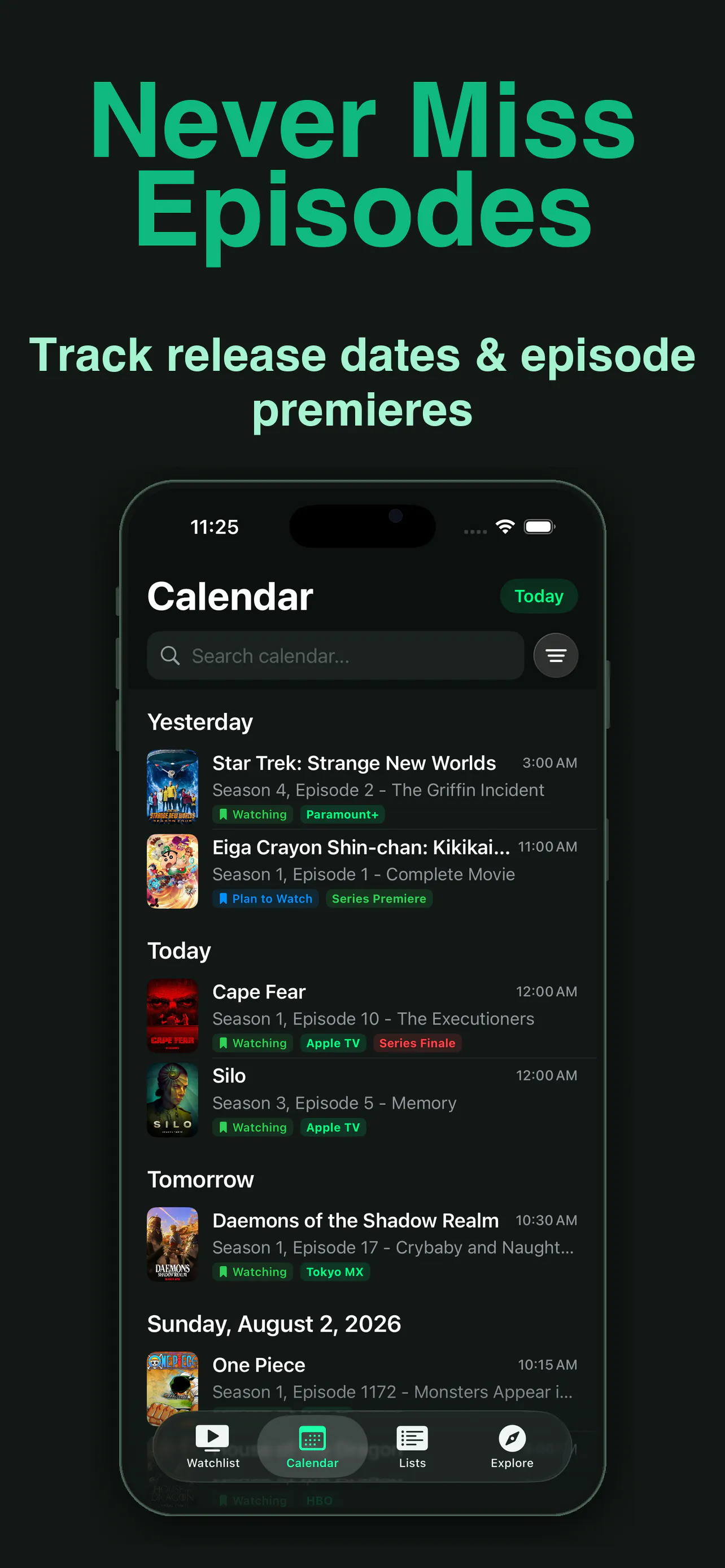 Scaena: TV & Movie Tracker gallery image