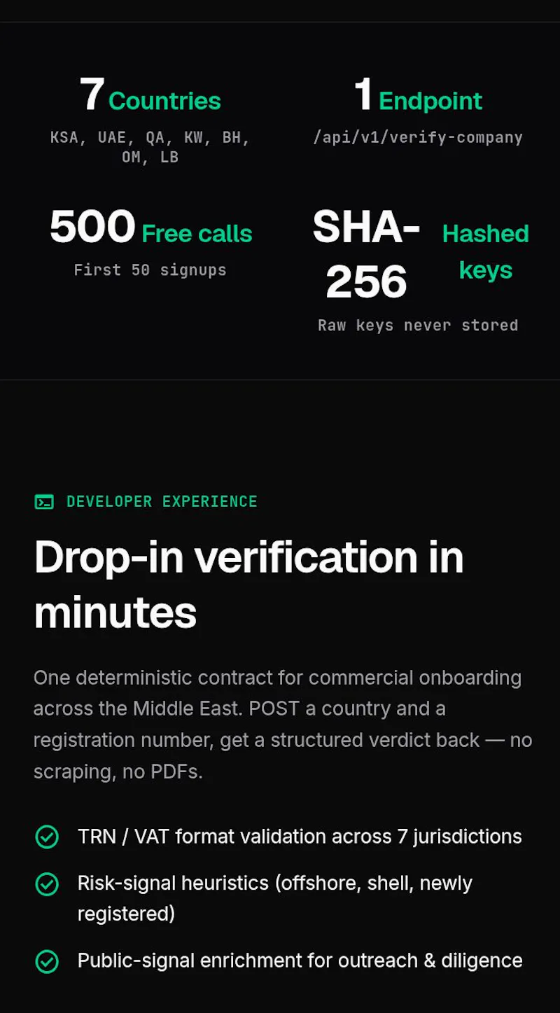  MENA-BIZ API screenshot 3
