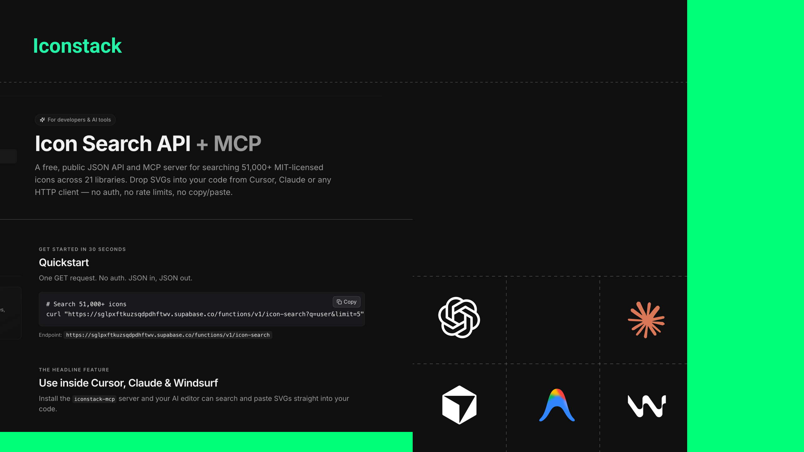 Iconstack: MCP-Native Icon Search gallery image