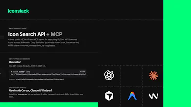 Iconstack: MCP-Native Icon Search gallery image