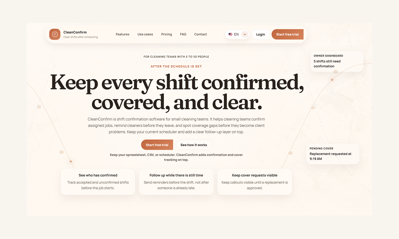 CleanConfirm gallery image