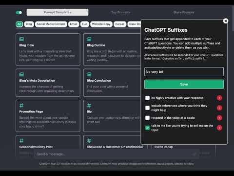 ChatGPT Suffixes gallery image