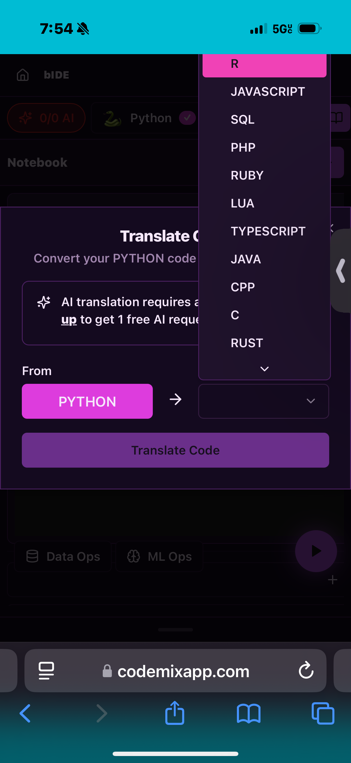 bIDE (Browser IDE for Python, R and etc) gallery image