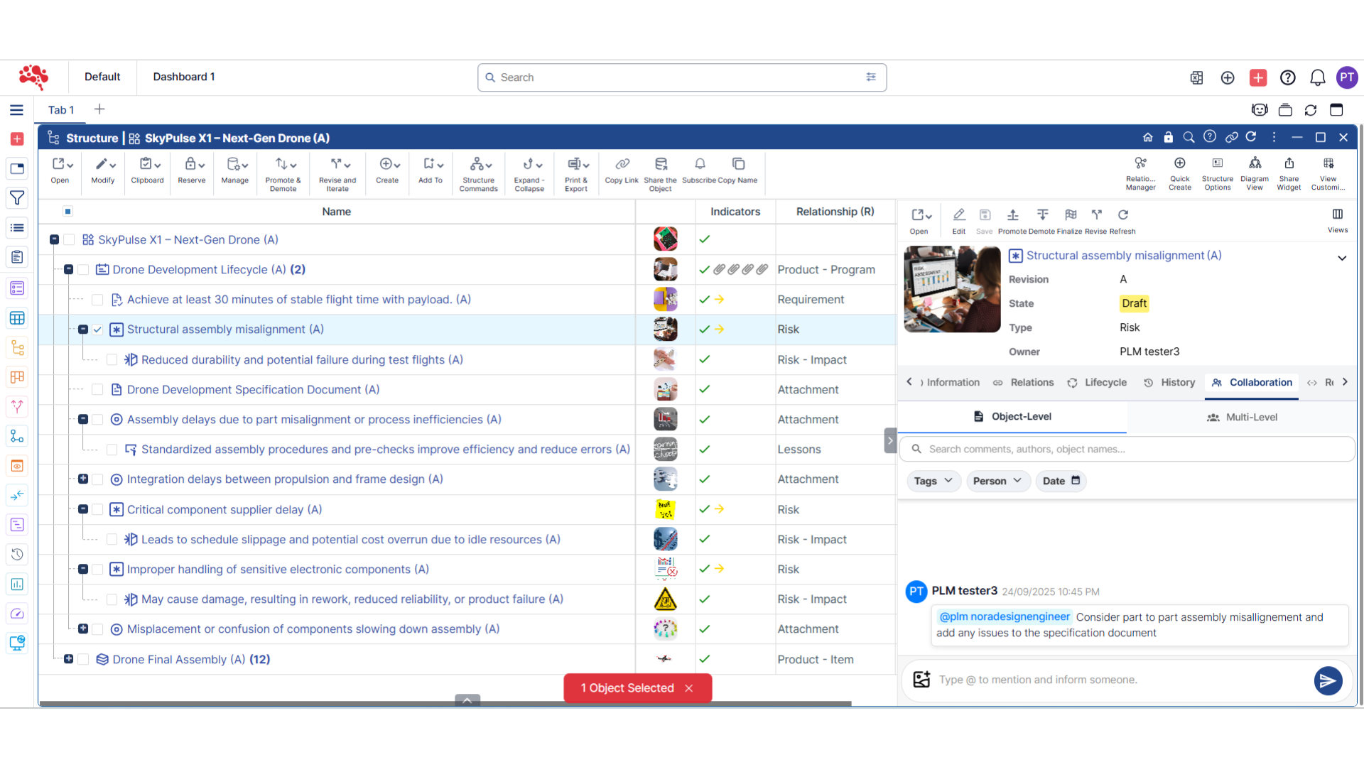 Nora IPLM  - Screenshot 4 showing product features and functionality