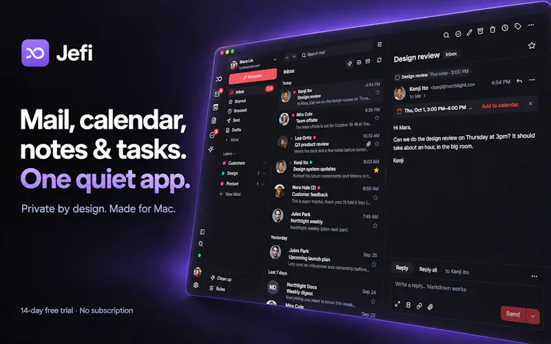 Jefi screenshot 1