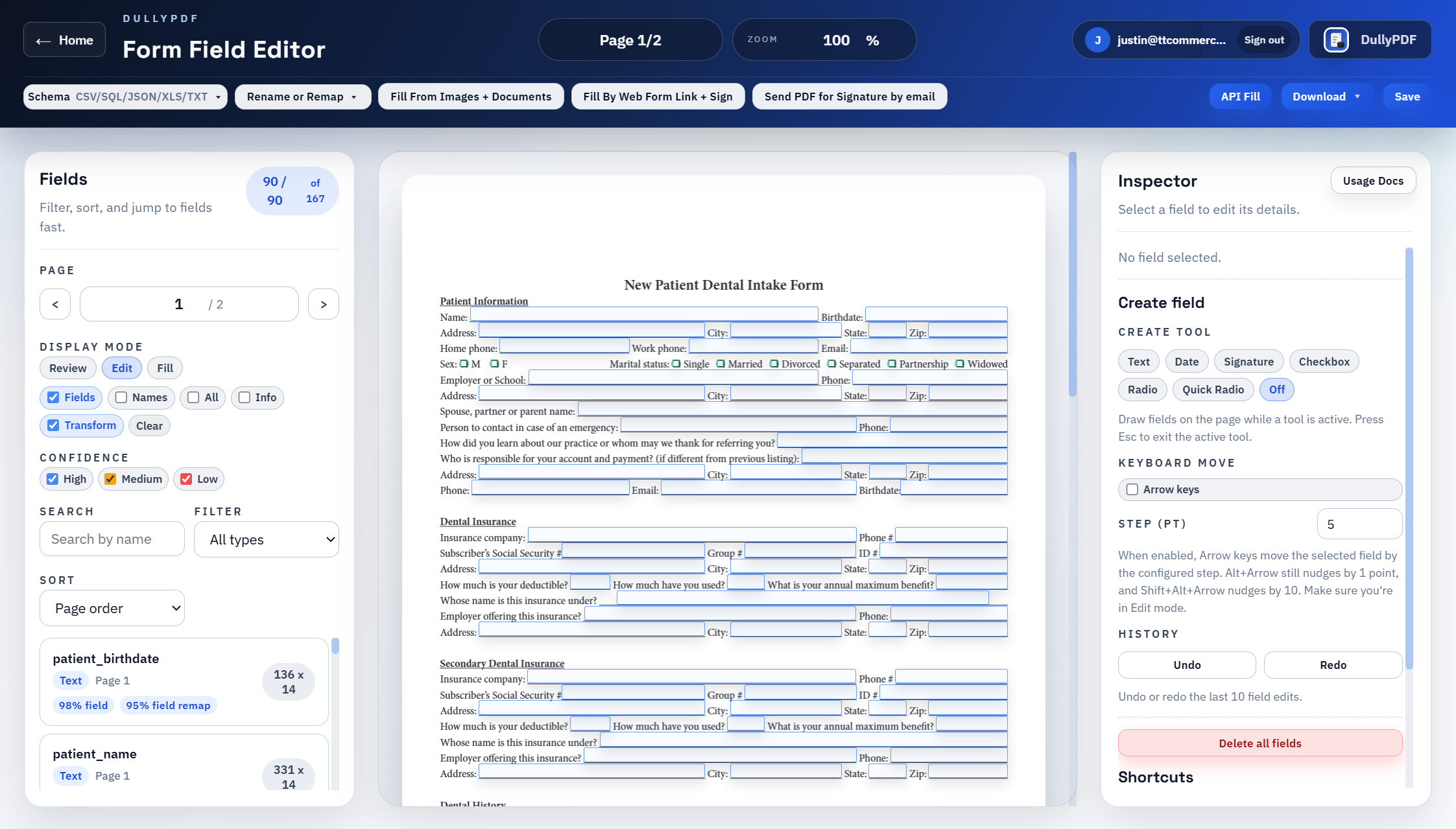 DullyPDF | Fillable Form Automation gallery image