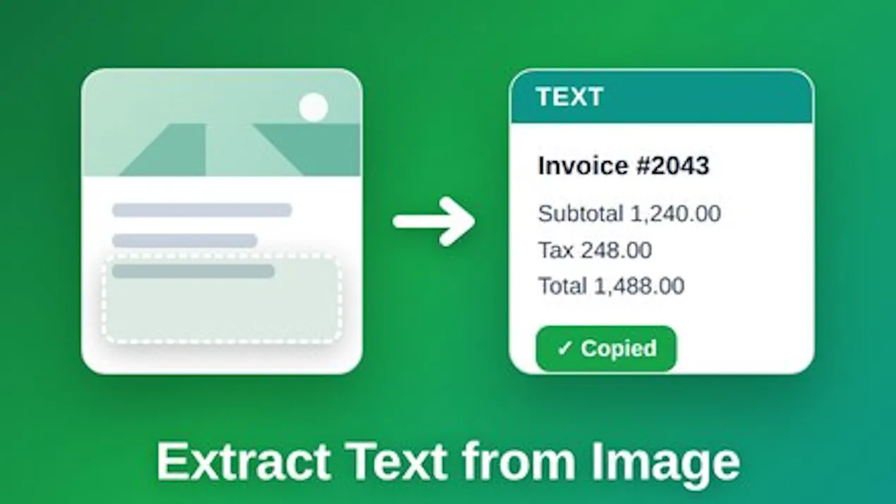 Extract Text from Image product