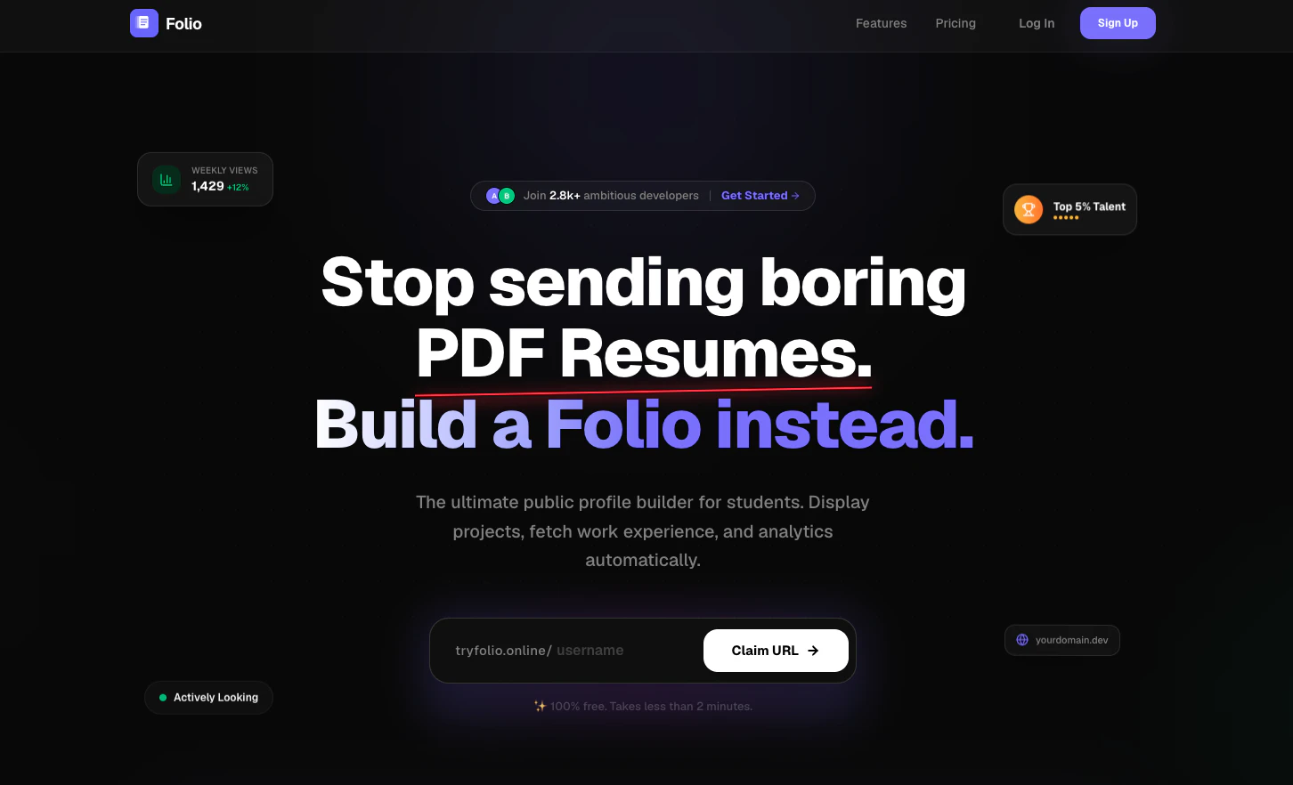 Folio screenshot 1