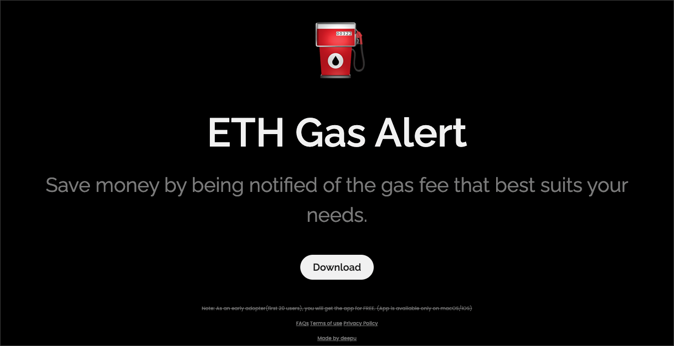 ETH Gas Alert gallery image